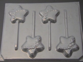3513 Shooting Star Chocolate or Hard Candy Lollipop Mold
